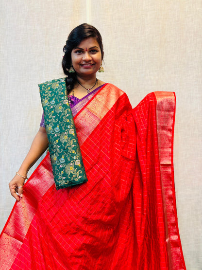 Moonga Pattu Saree