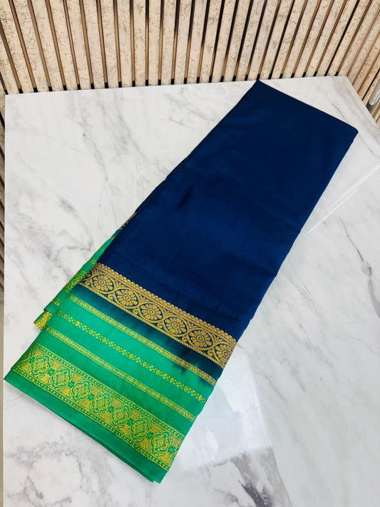 Semi Mysore Crepe Silk Sarees 1