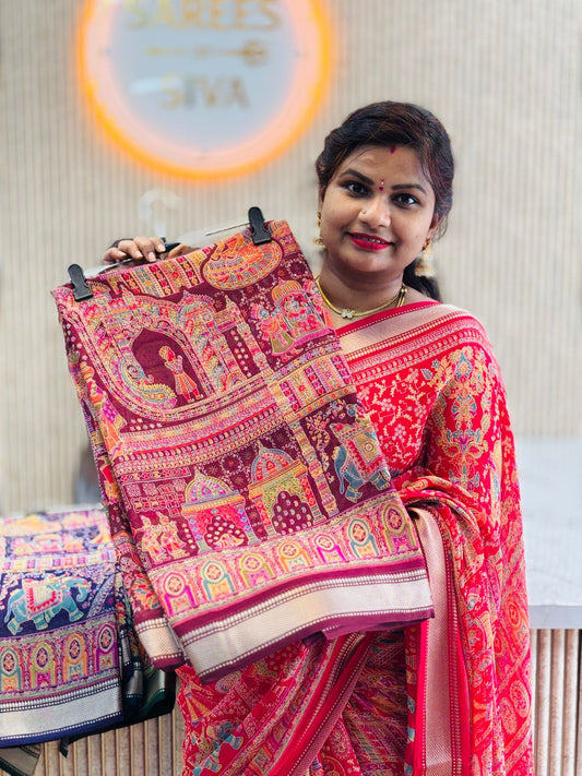 Kashmiri Georgette Saree