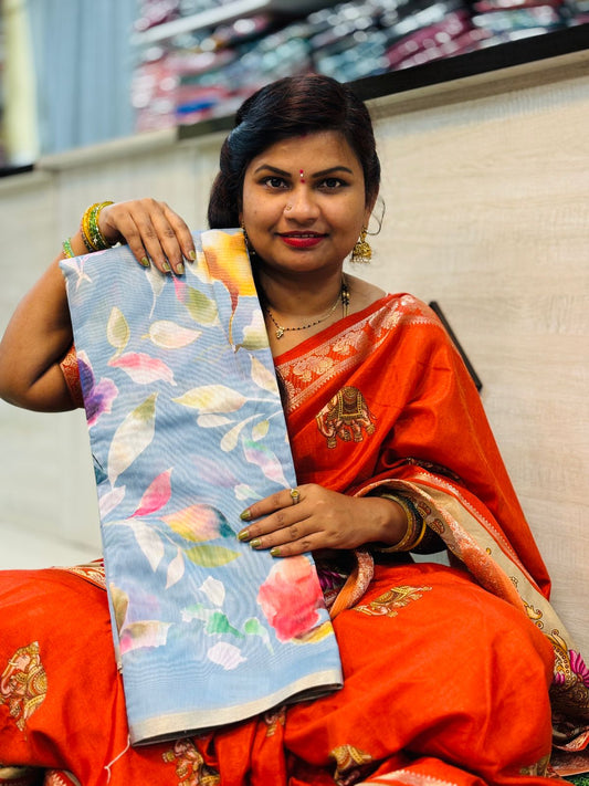 Chanderi Digital Sarees