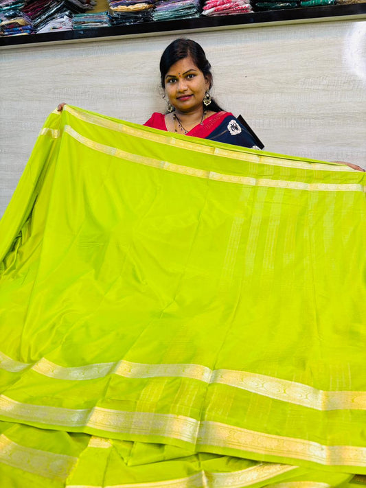 Semi Mysore crepe gap borders