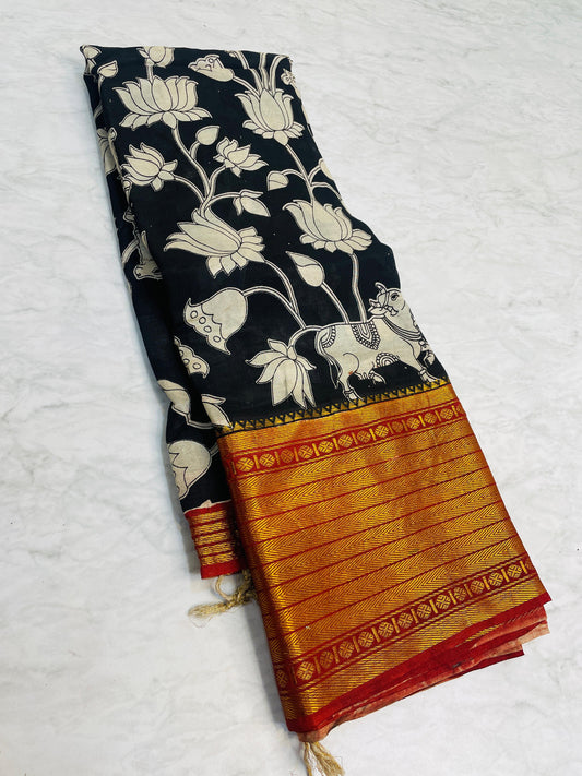 Pen Kalamkari Silk