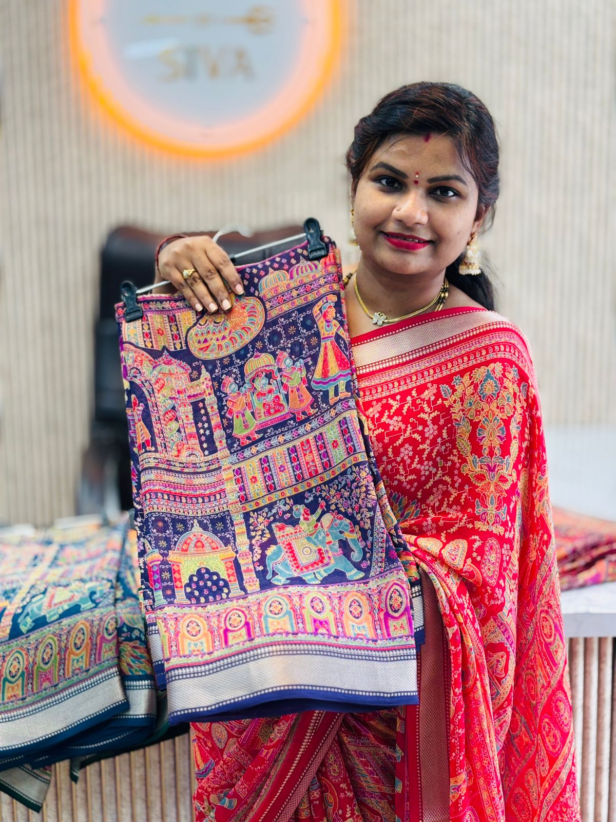 Kashmiri Georgette Saree