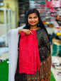 Azrak Chiffon Saree Pink