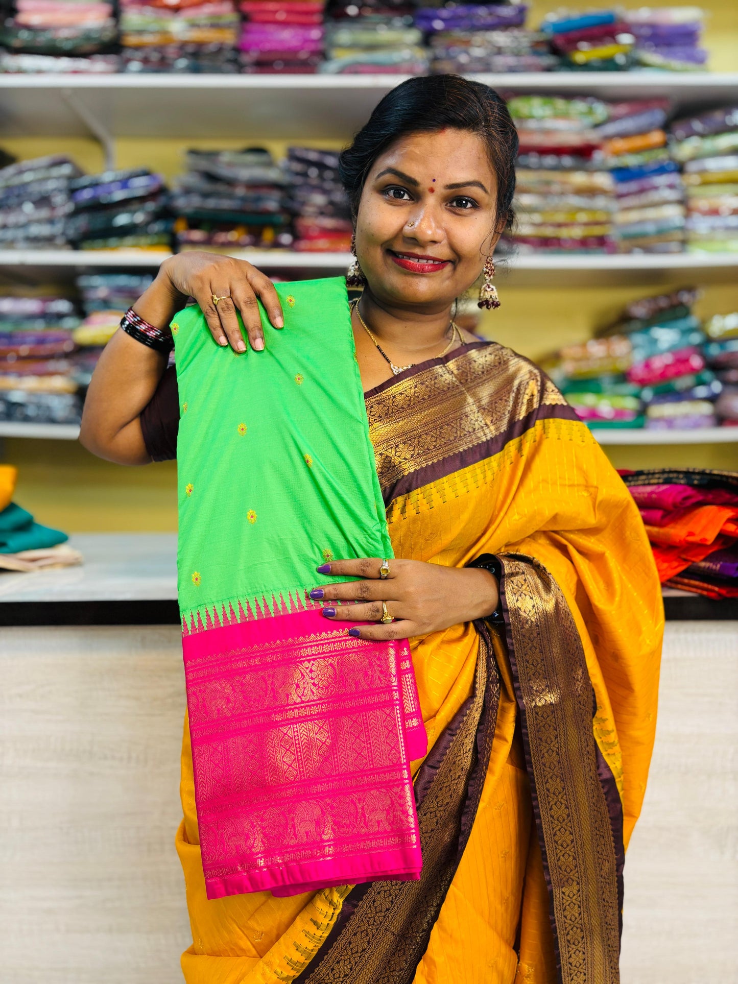 Semi Gadwal Sarees 10