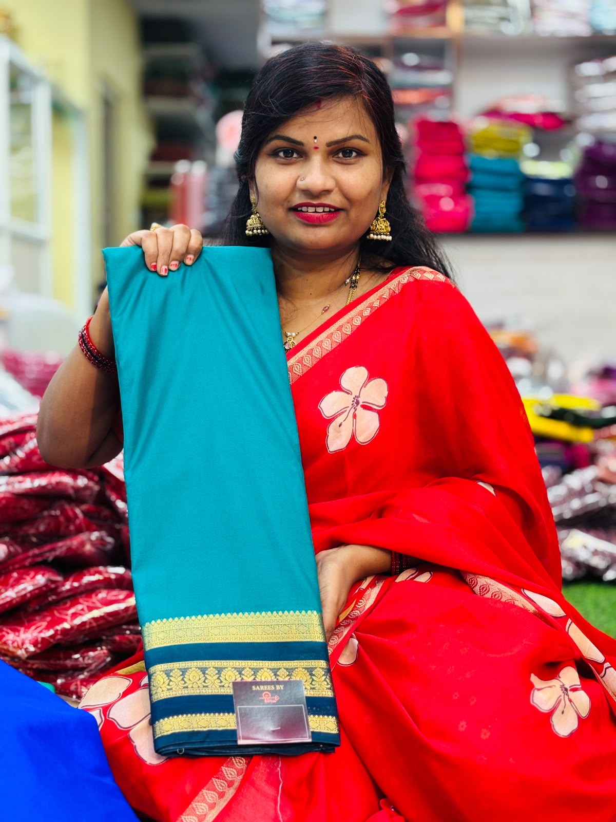 Semi Mysore crepe sarees