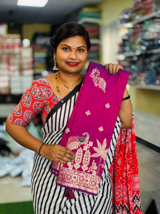Meenakari Pattu Saree