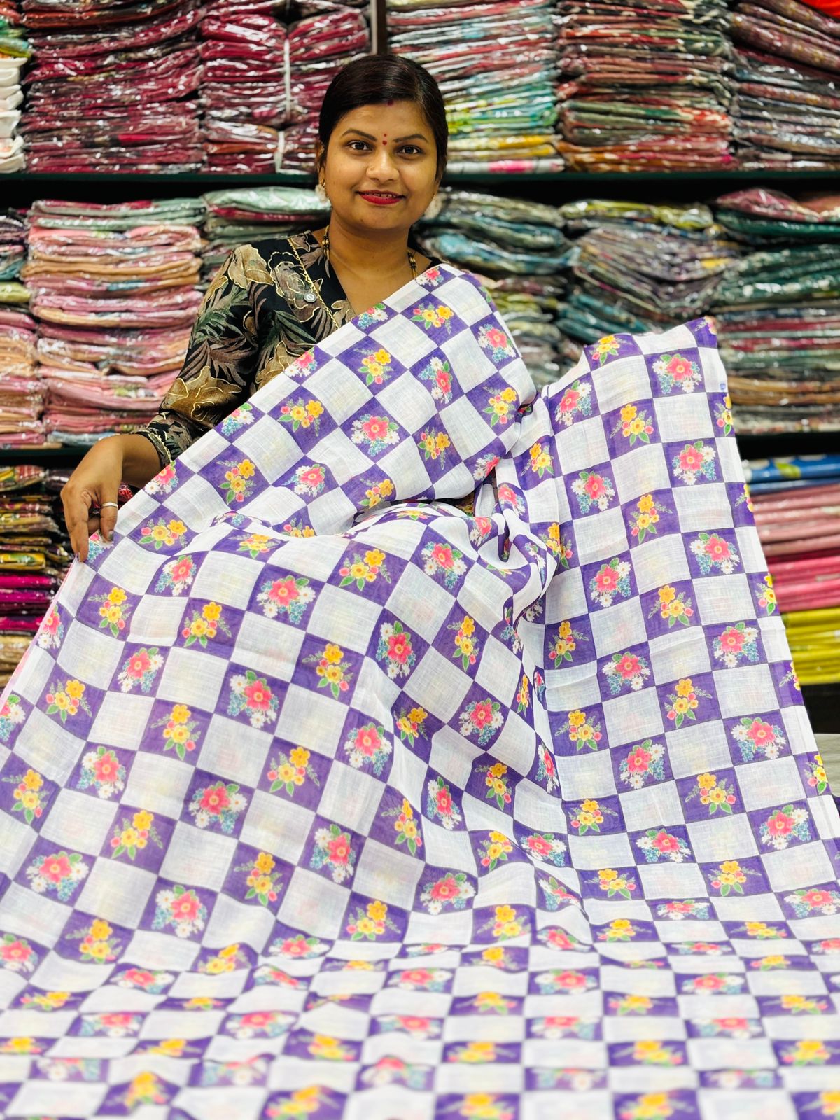 Lenin Designs in checks 
Floweral print