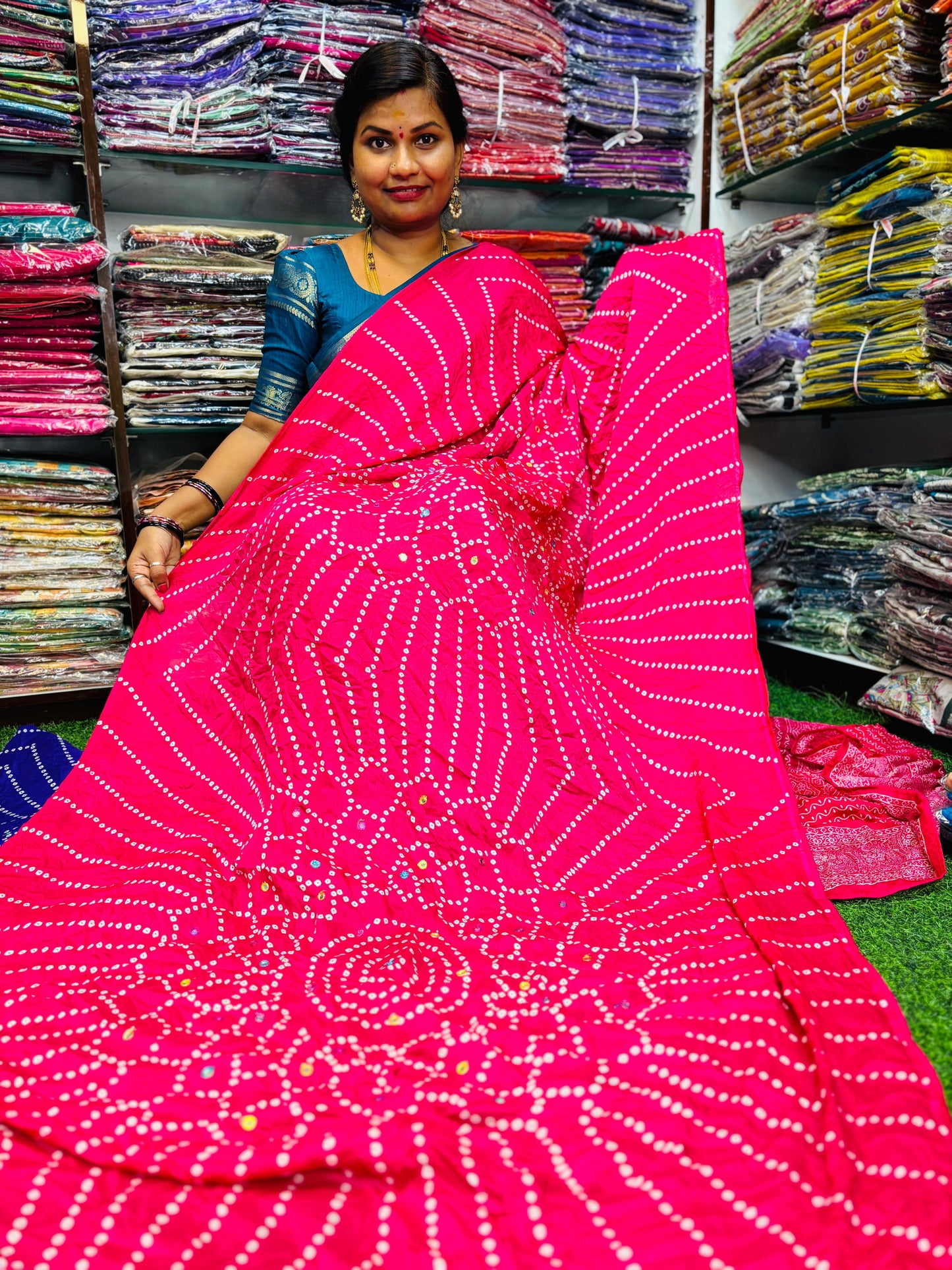 Bandini Moss Chiffon