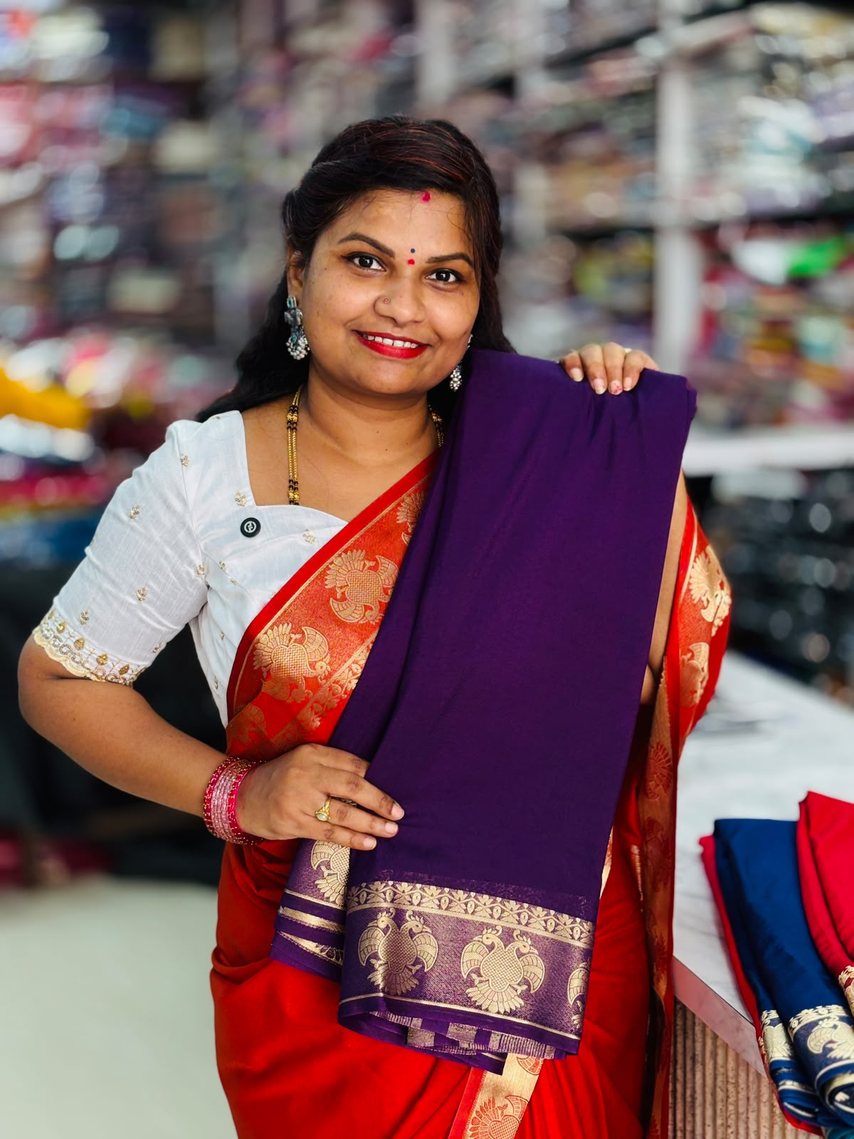Semi Mysore Georgette Crepe Sarees