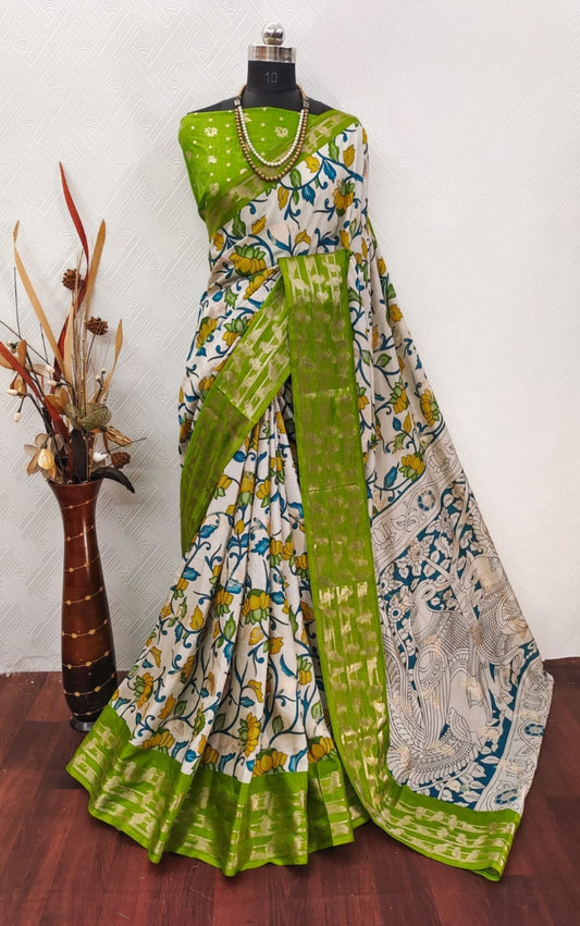 Mangalagiri Kalamkari Pattu
Parrot weavings