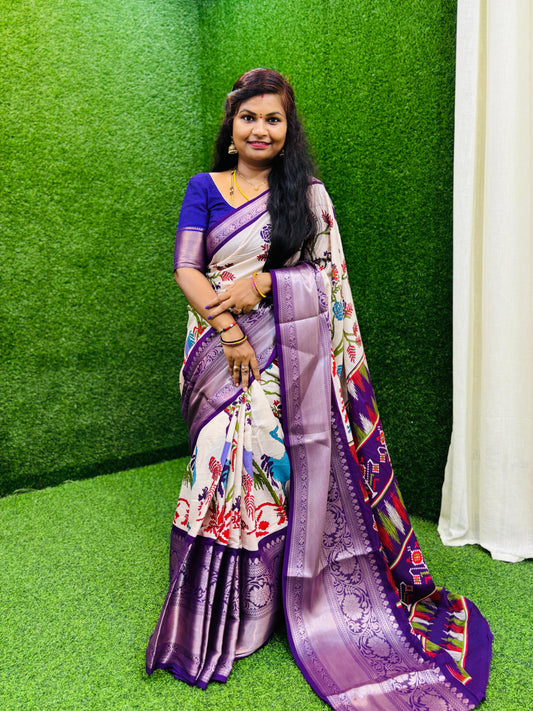 Madhubani Soft Silk