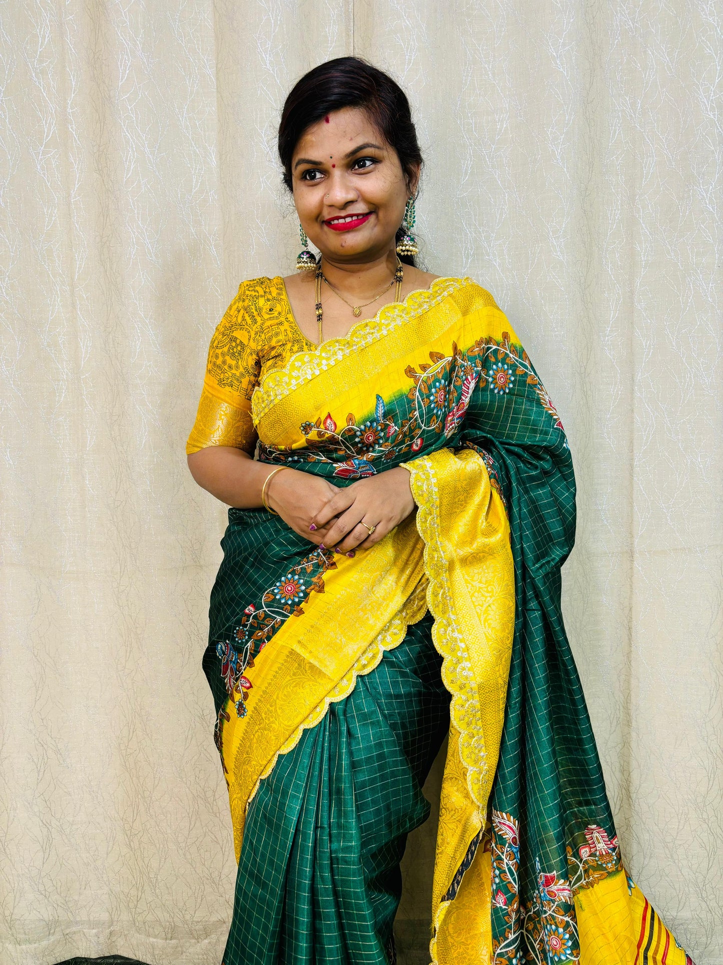 Mangalagiri Checks Saree