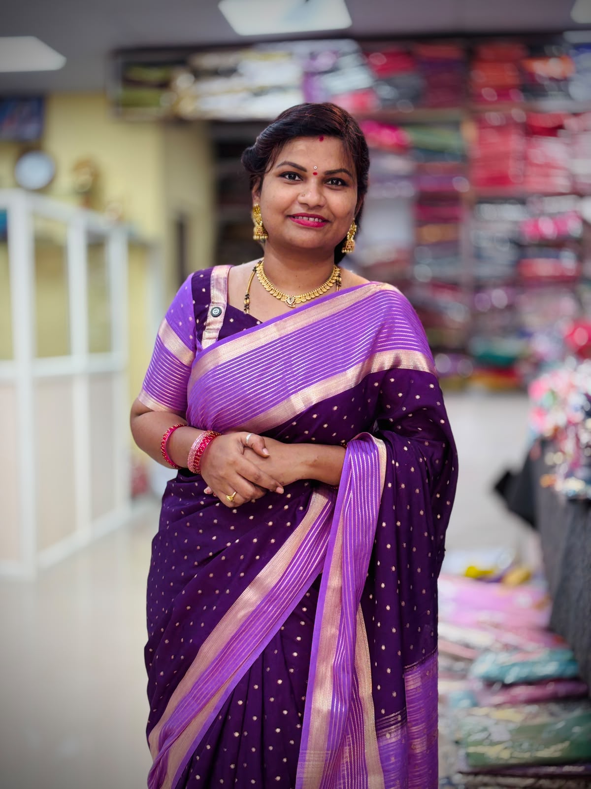 *15 days Prebook* Semi Mysore Crepe Sarees