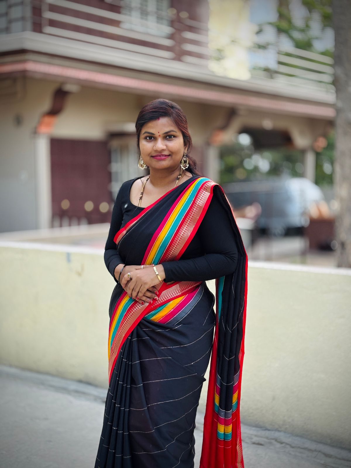 Rainbow chiffon georgettes