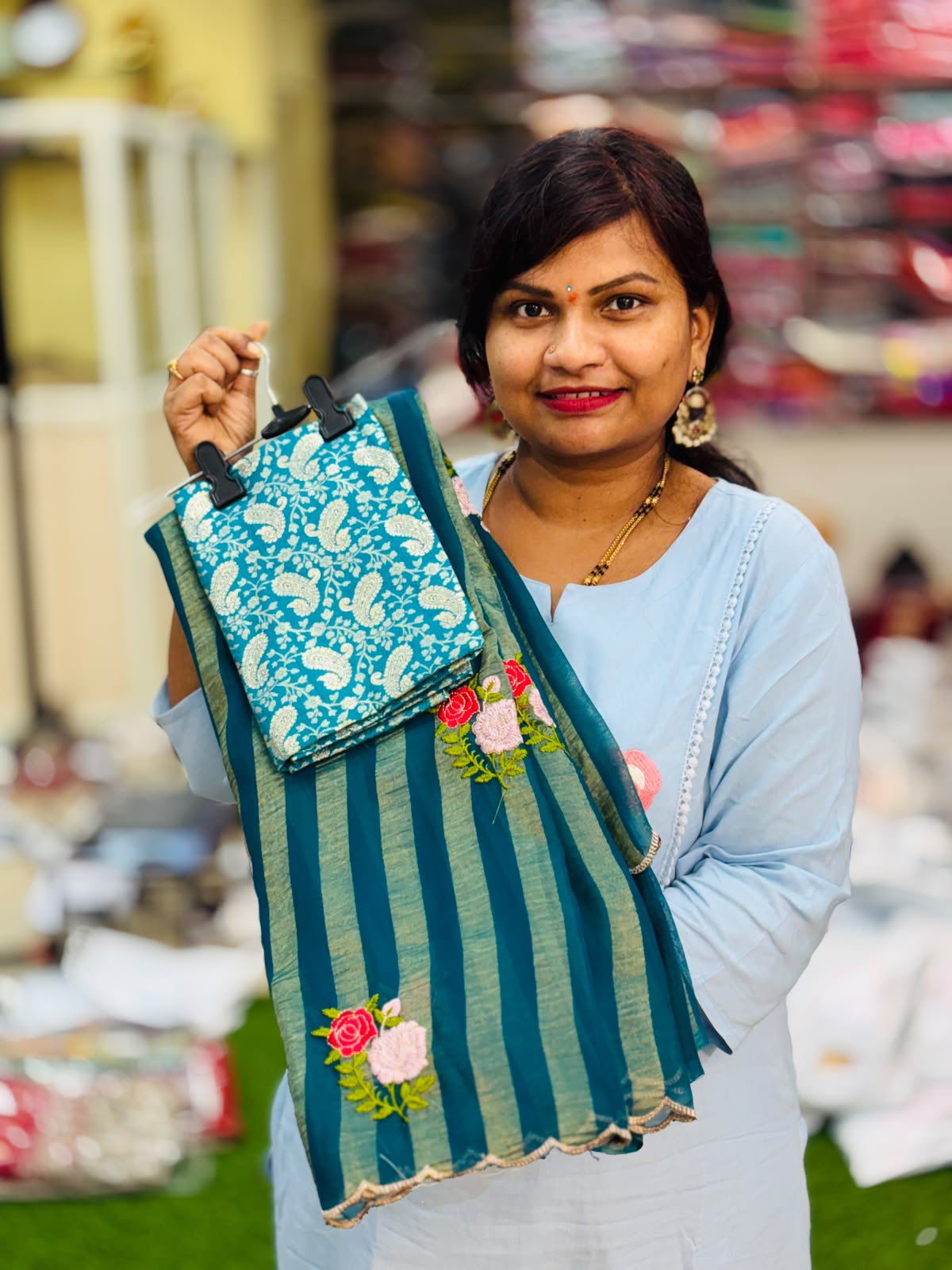 Moonga scribes sarees