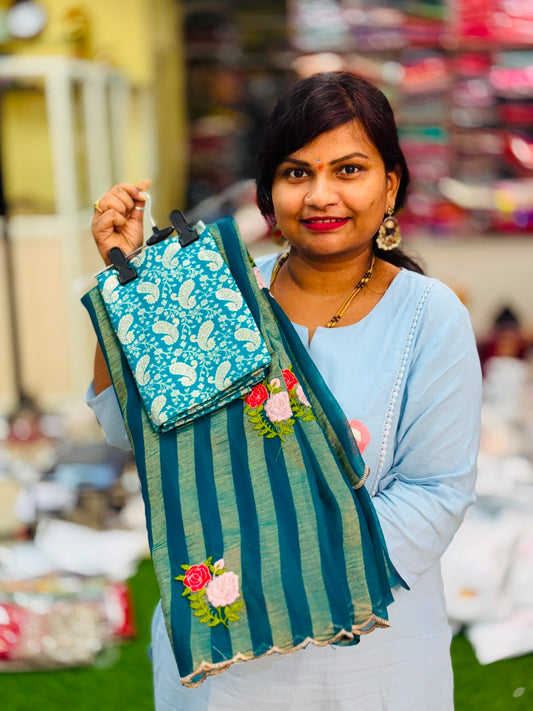 Moonga scribes sarees