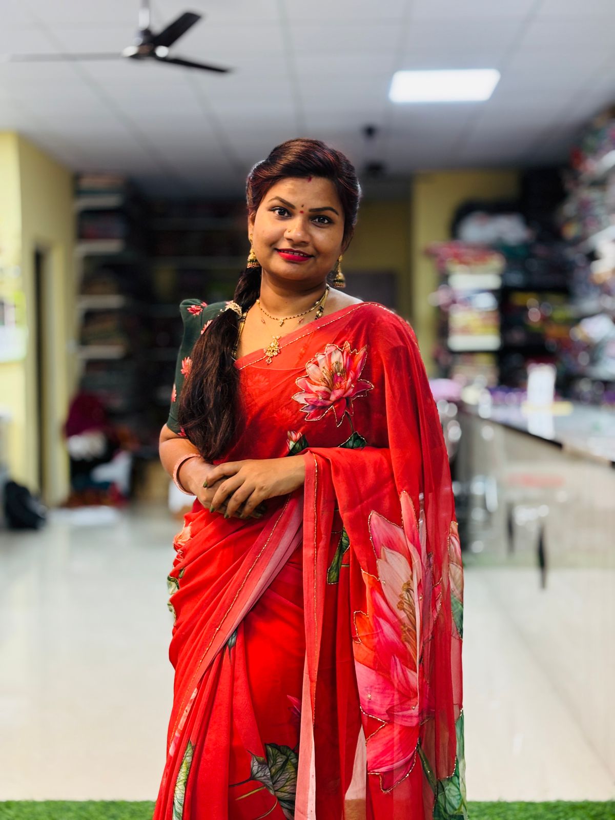 Tabby chiffon handwork