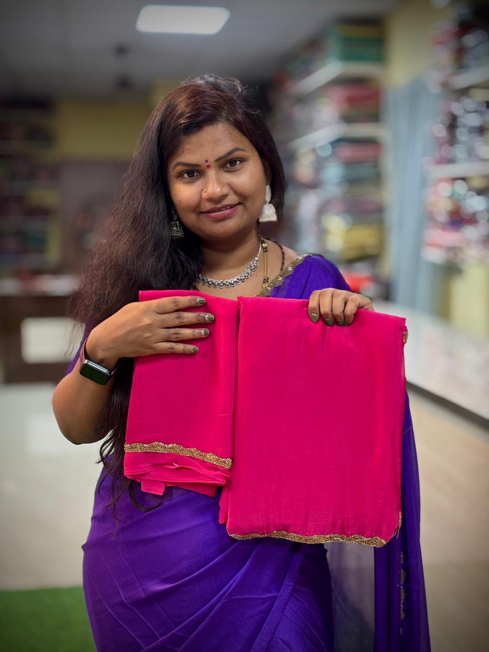 Georgette Lace Borders