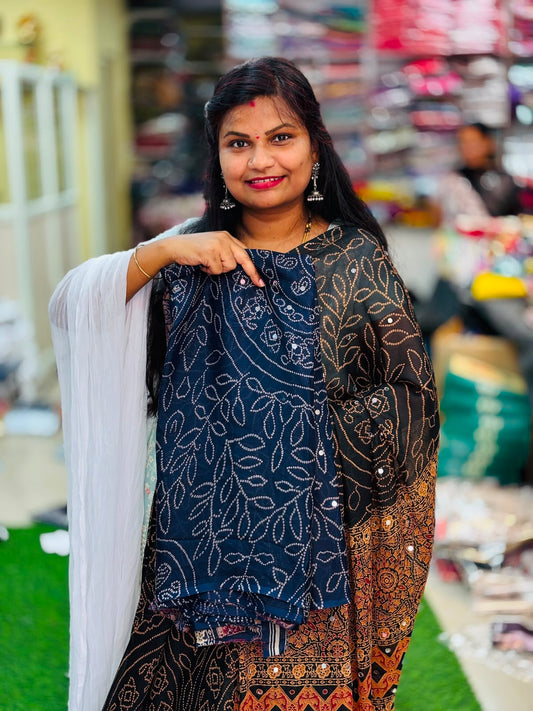 Azrak Chiffon Saree