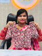 Kalamkari Readymade Blouse – XL Size (Elastic)