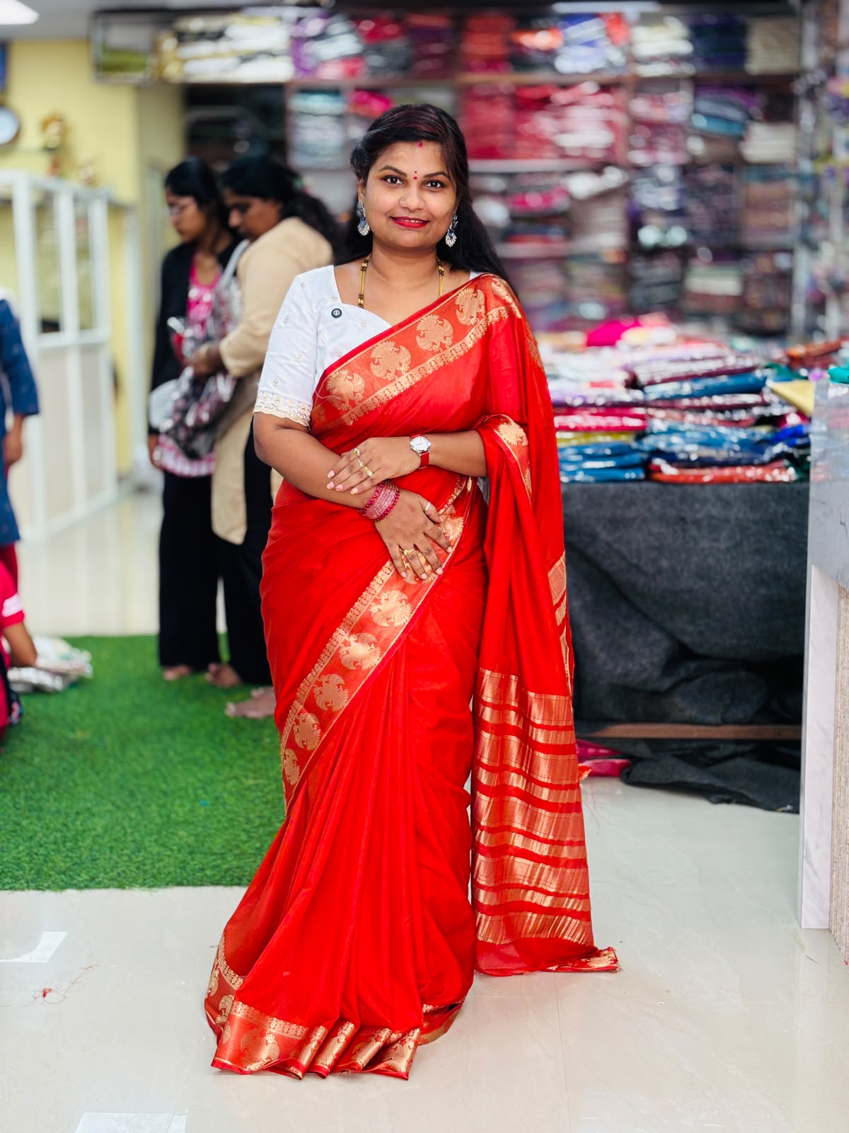 Semi Mysore Georgette Crepe Sarees