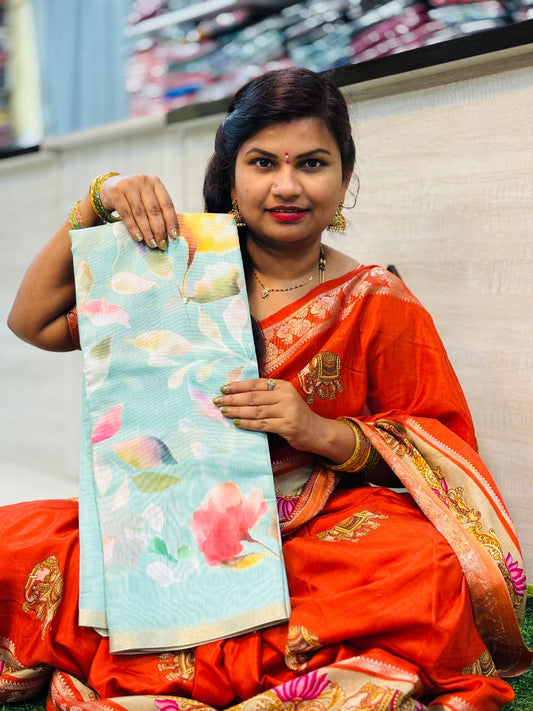 Chanderi Digital Sarees