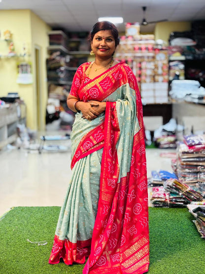 Bandej Crepe Silk Sarees