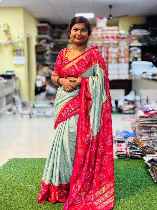 Bandej Crepe Silk Sarees
