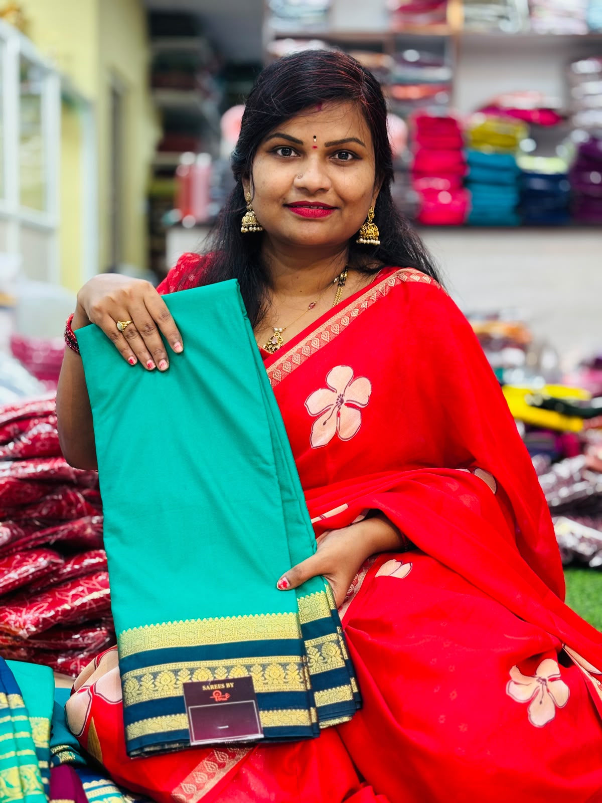 Semi Mysore crepe sarees