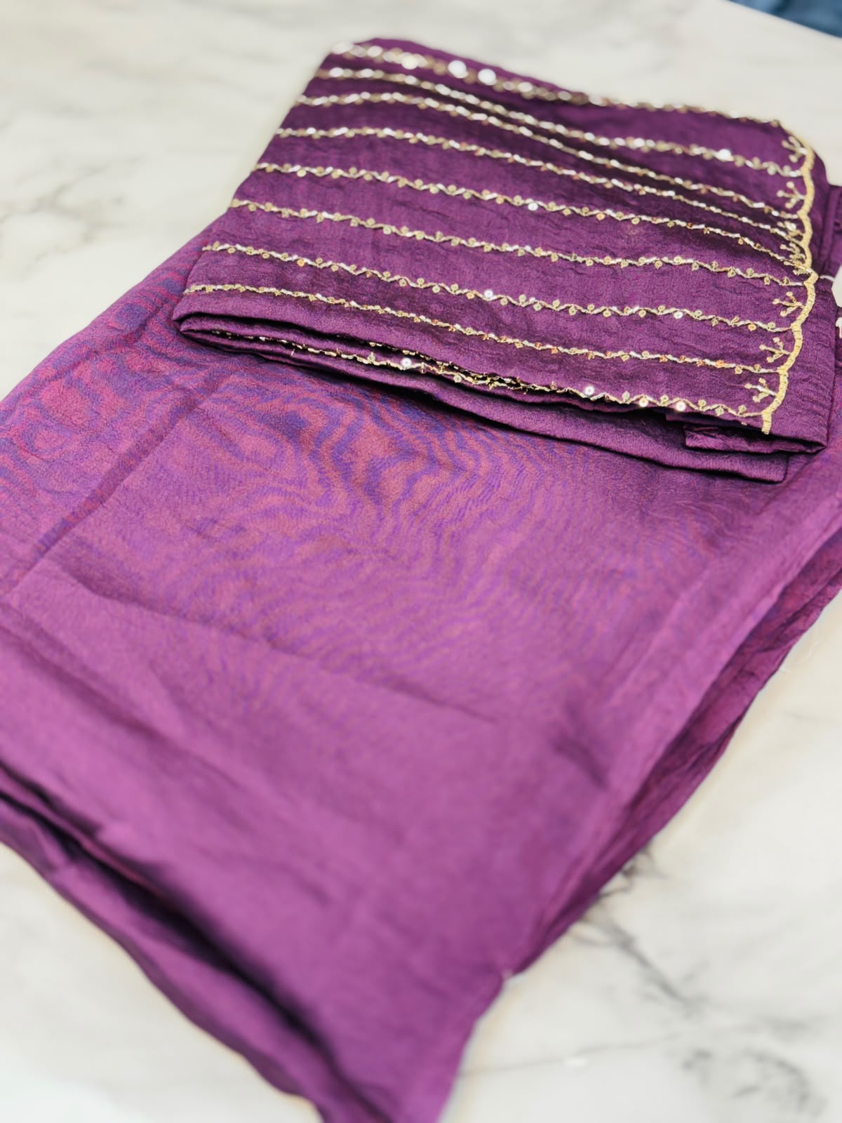 Plain Space Designer Sarees