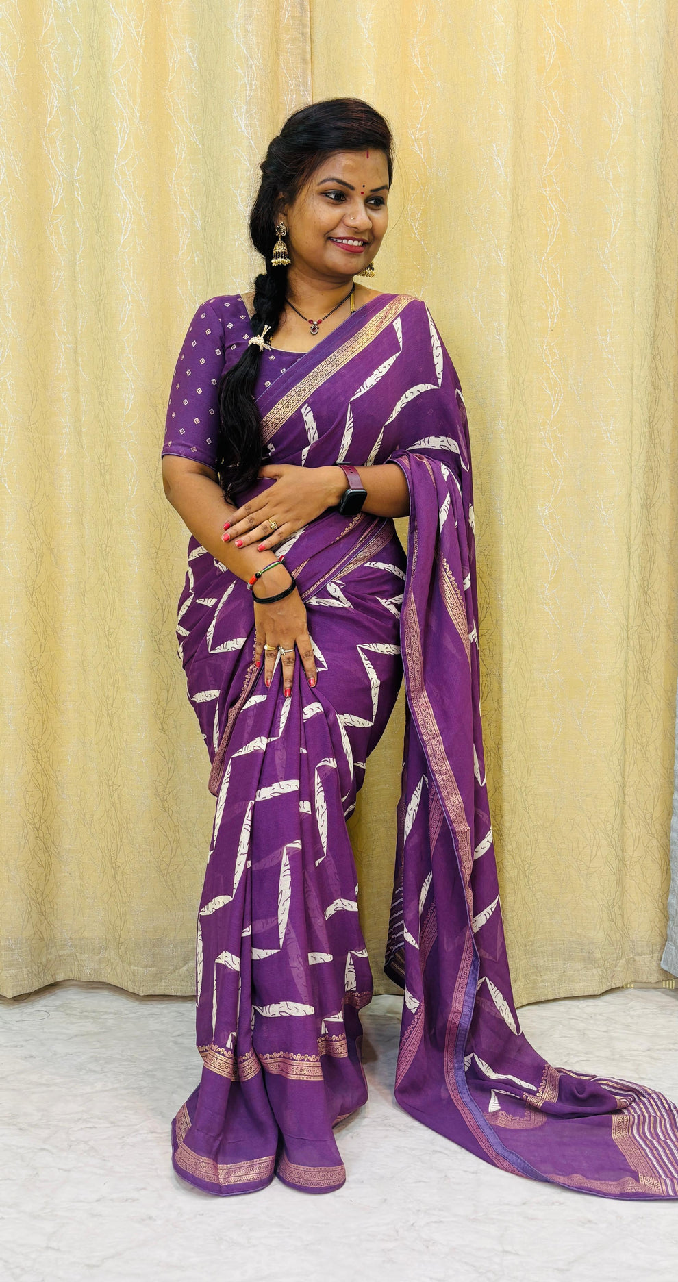 Anavita Georgette Saree main image 1