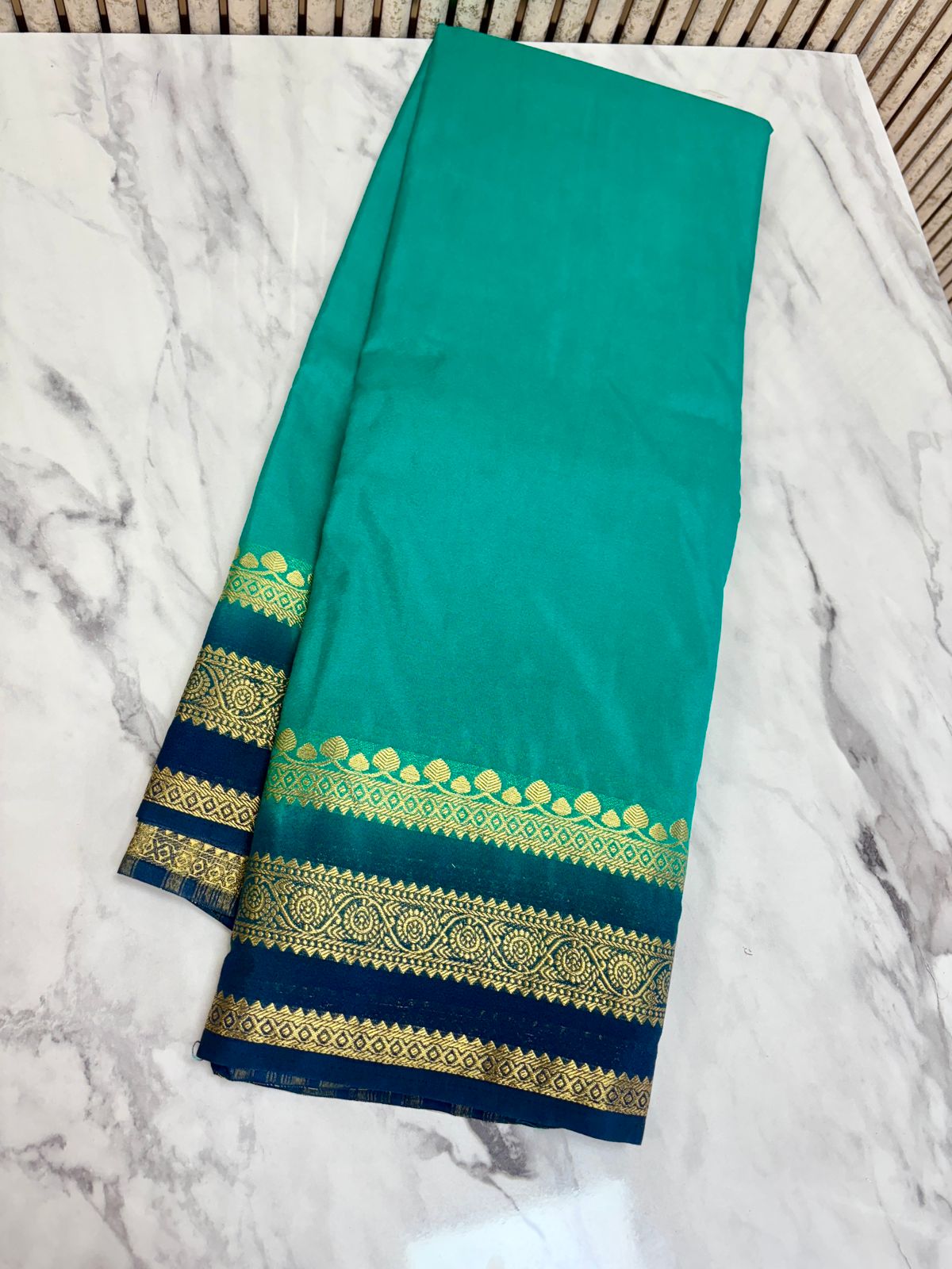 Semi Mysore Crepe Silk Sarees 18