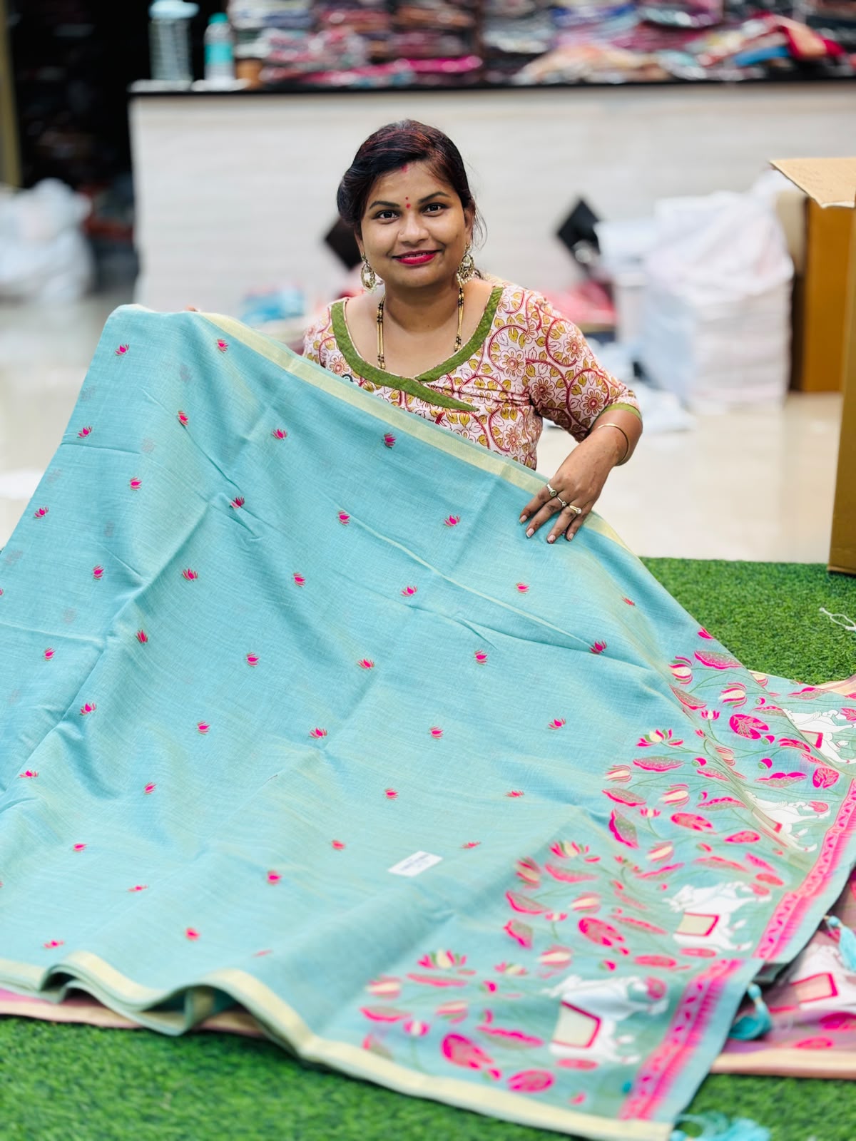 Handloom Lenin jamdani