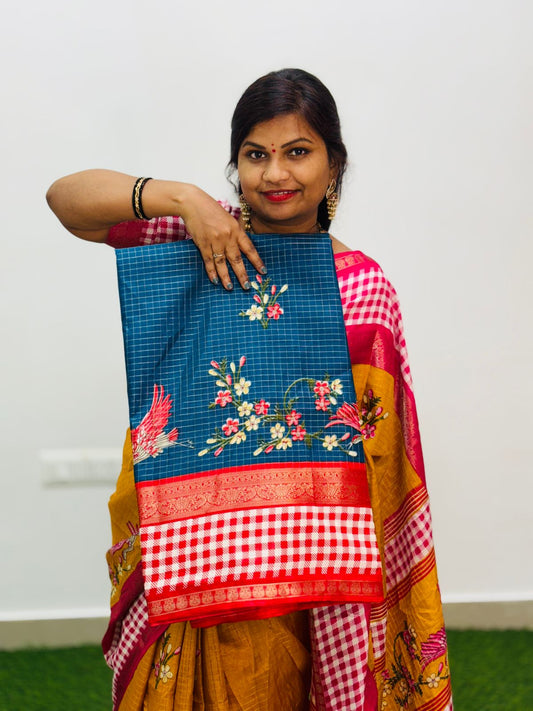 Mangalagiri Checks Sarees