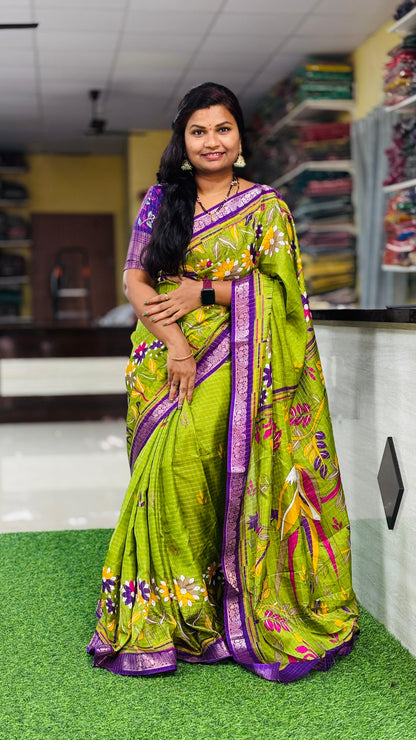 Venkatagiri silk with Kanchi borders