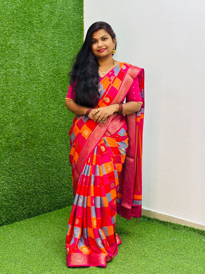 Fancy Pattu sarees 
Kanchi weaving borders