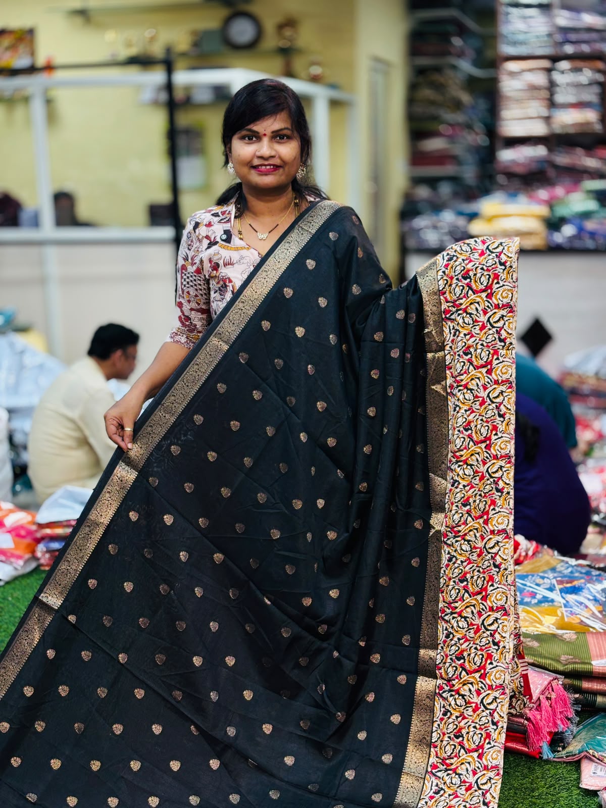 Kanchi Silk Sarees - Black