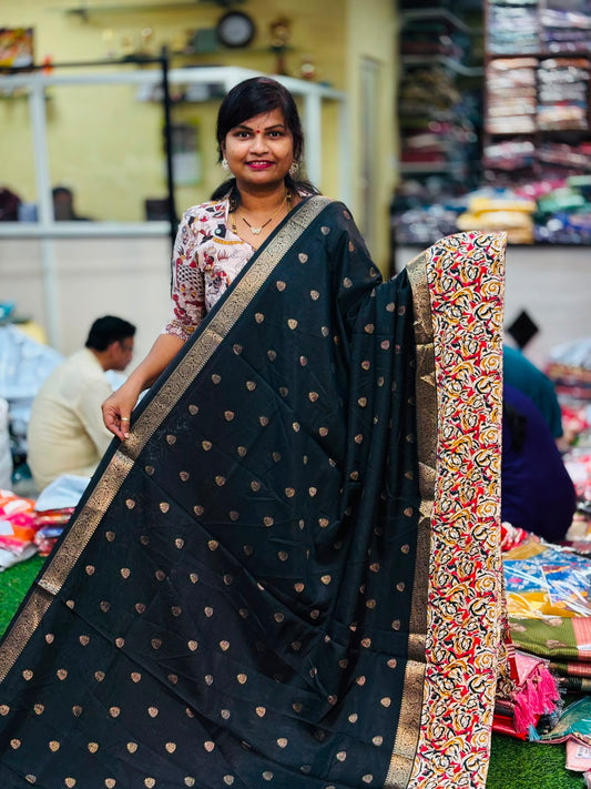 Kanchi Silk Sarees - Black