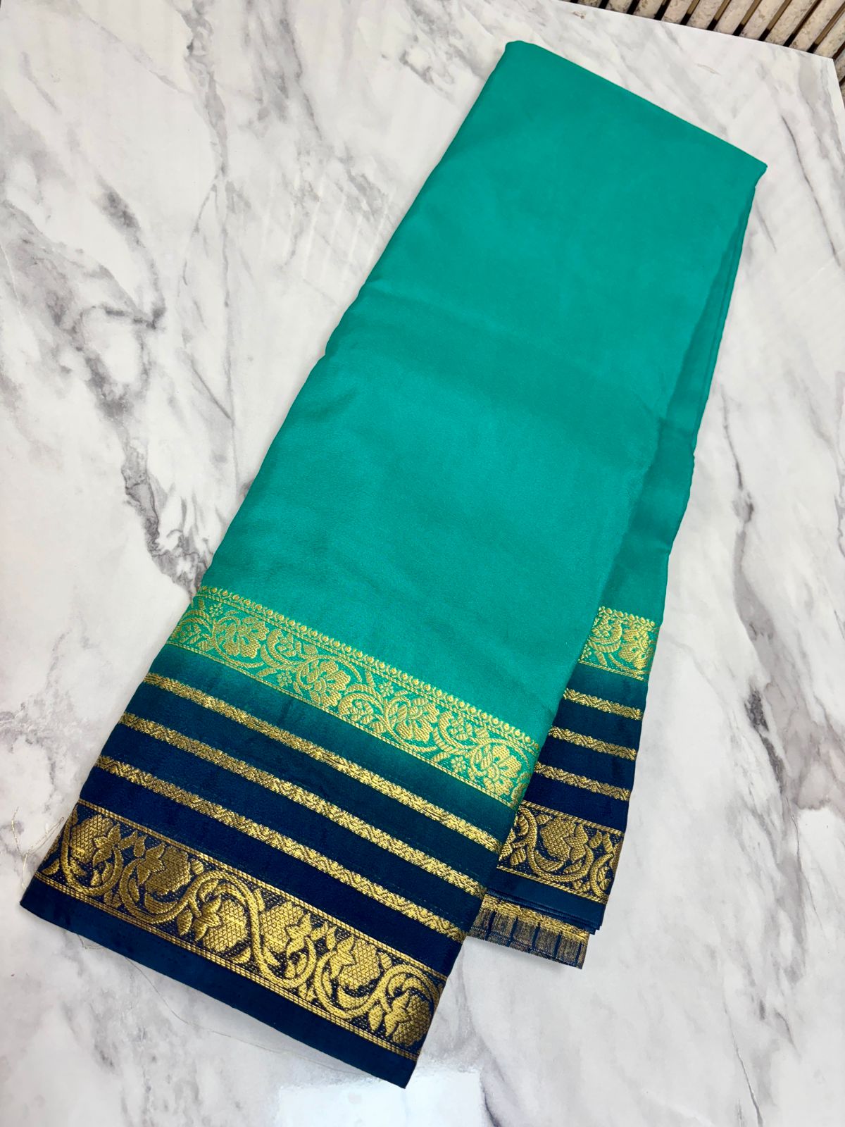 Semi Mysore Crepe Silk Sarees 28