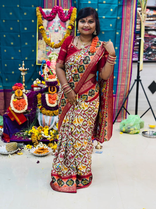 Pochampally Mashmellow Georgette Sarees