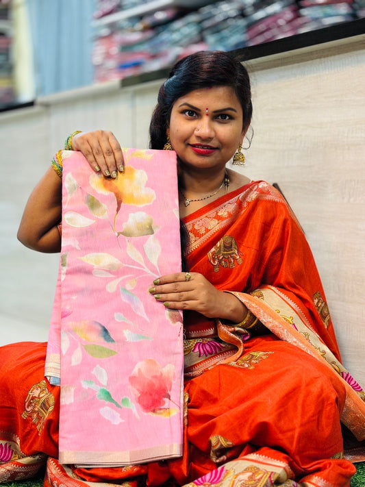 Chanderi Digital Sarees