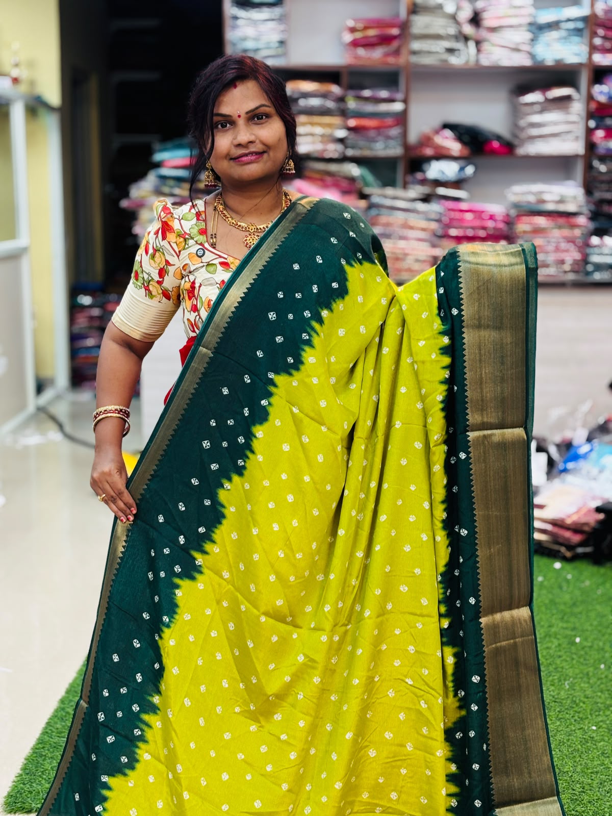 2D Bandini Silk saree