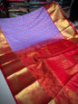 Lavender with red Kanchi sarees 14