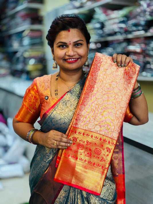 Semi Kanchi Pattu Sarees