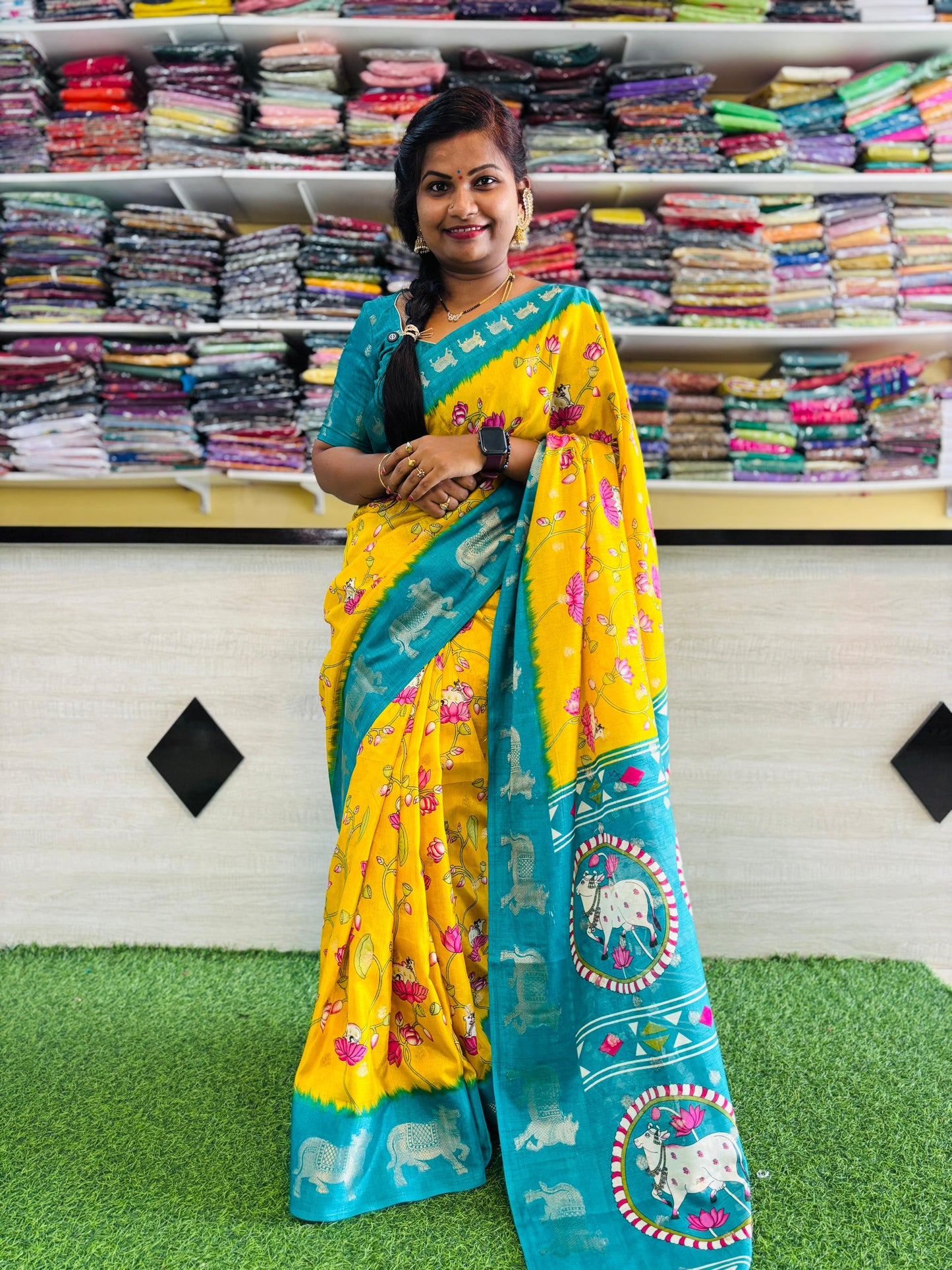 Mangalagiri Kamadhenu Pattu sarees