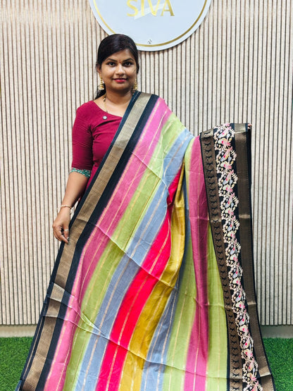Multi Dola Gap Weavings Saree