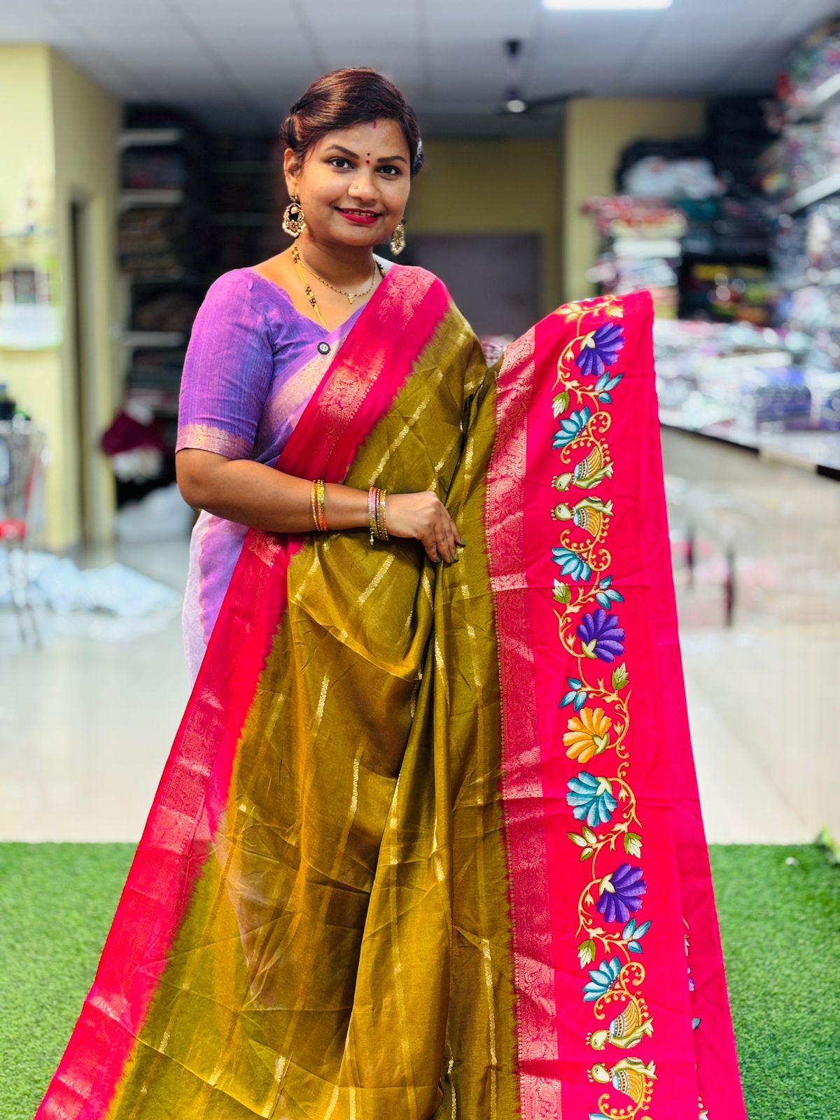 Thanjore Mangalagiri Kanchi Silk
