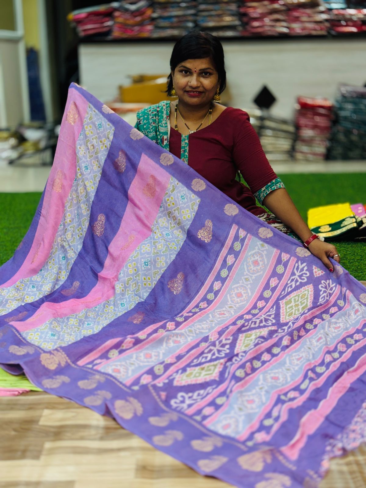 Pochampally Rangkots Sarees