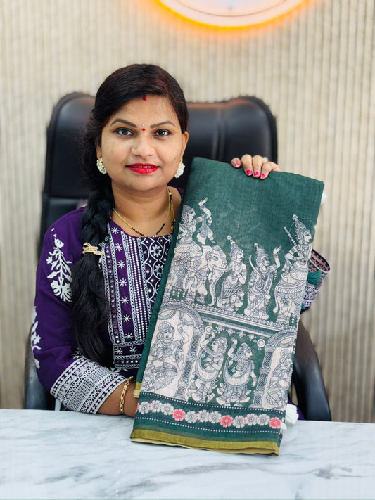 Kalamkari Madhubani Sarees